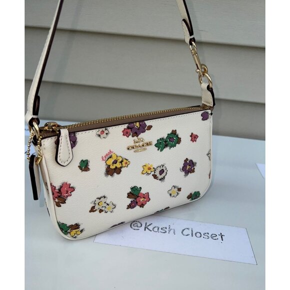 Coach purse wristlet nolita 19 spaced floral field print shoulder bag handbag - Picture 2 of 11